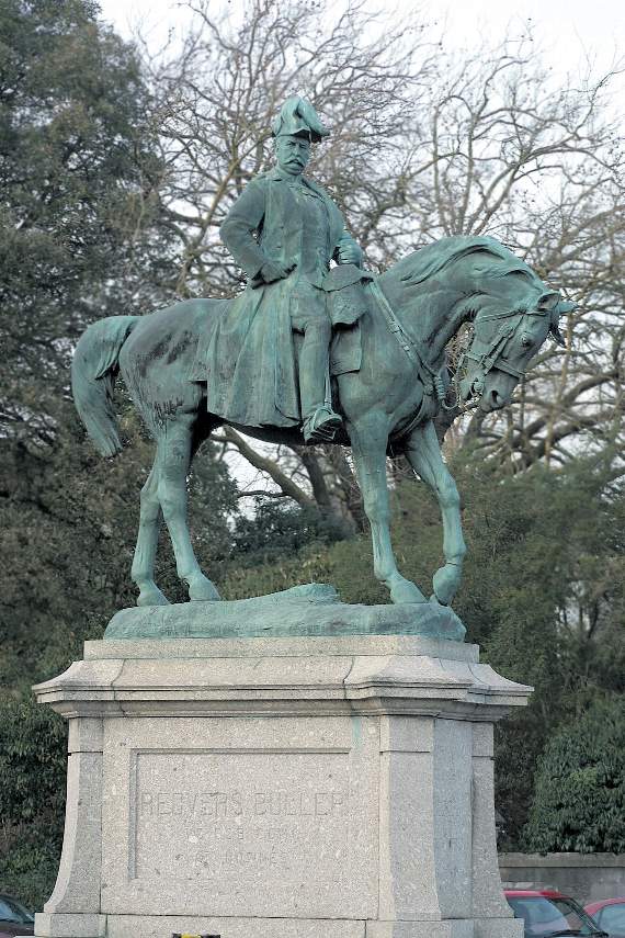 The statue of General Buller in Exeter.