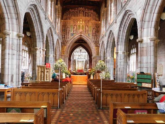 The entire western side of the chancel arch inside Crediton Parish Church forms an elaborate monument to Sir Redvers.