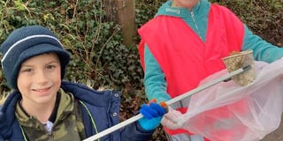 Children used walk to undertake litter pick