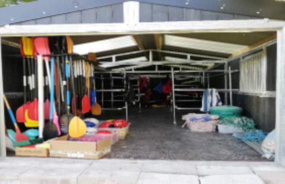 North Tawton Scouts Boat Shed.