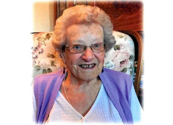 Enid Keast as many remember her from her Townswomens’ Guild days in Crediton.
