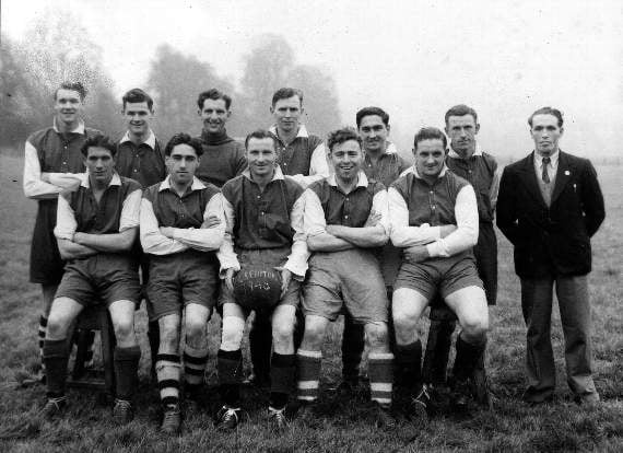Crediton United First Team in 1948/9.