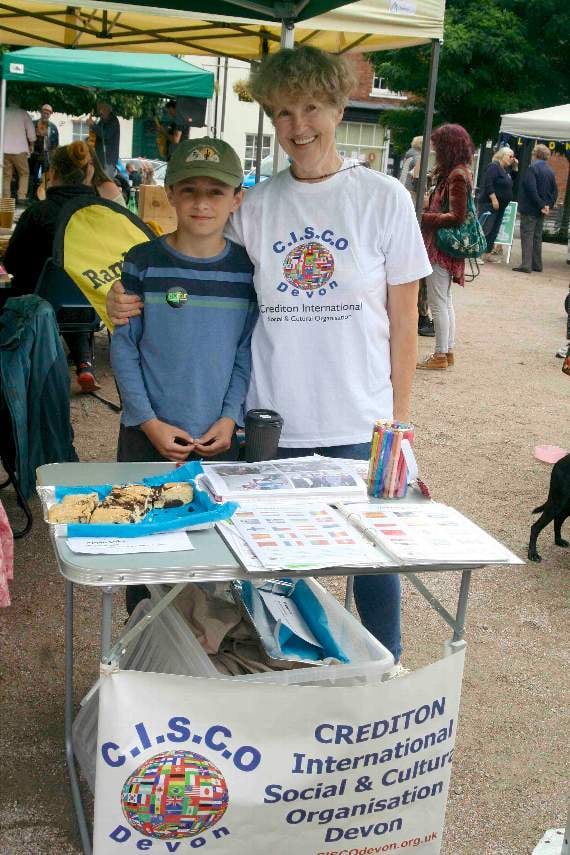 On the CISCO (Crediton International Social Cultural Organisation) stand was Natalia Letch, offering a sweet treat of nibbles. SR 4110