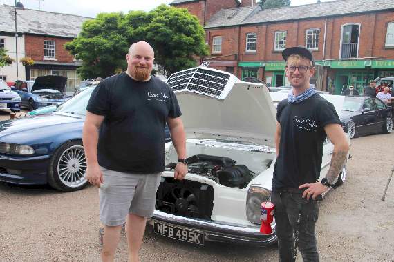 Daniel Webb, left and Dominic Palfreman, co-organisers of the Cars and Coffee event. AQ 2116