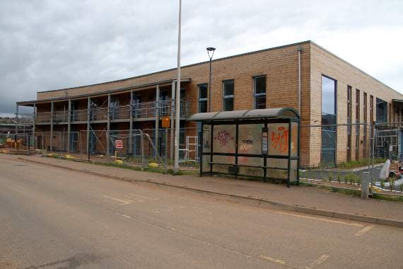 Construction is going well on the new surgery building. AQ 3834