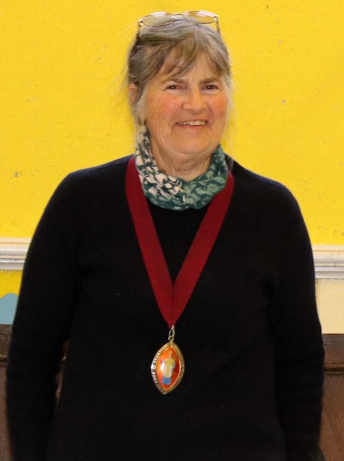 Crediton Mayor, Mrs Liz Brookes-Hocking.