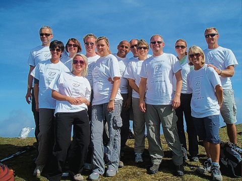 Climbers raise a mountain of cash