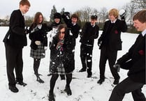 Snow joke as winter arrives