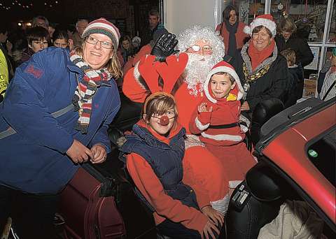 Festive townsfolk see the light