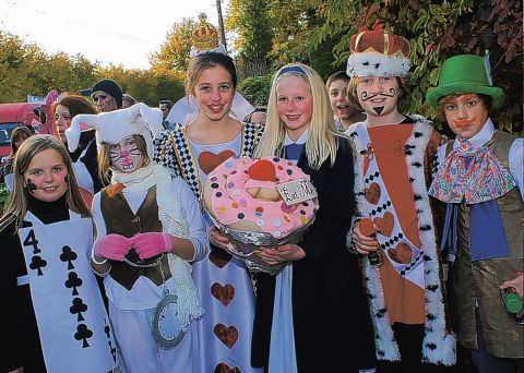 Pupils in wonderland at Liphook Carnival