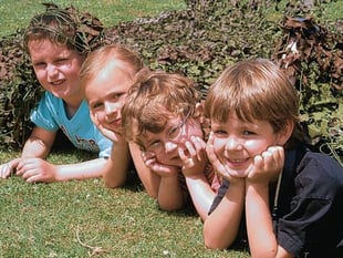 Villagers gather for fun in the sun