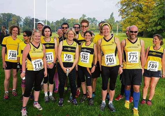The Alton Runners team members who took on the Downland Challenge. Picture order no: AD41-92-15