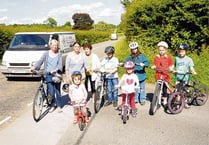 Cyclists saddle up for safety campaign