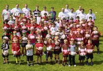 Young rugby players really had a ball!