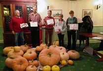 Prize pumpkins put proudly on parade