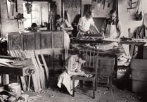 Demonstration of furniture-making techniques