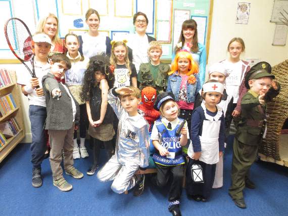 The superheroes from Bentworth Primary School