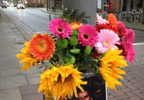 Floral tributes to Dragon Street crash victim