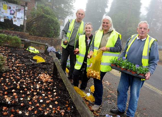 Village litter pickers get to work