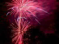 Fireworks light up the night skies