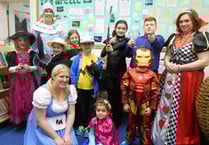 Children book in for reading fun