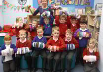 Pupils' twiddlemuffs help dementia fight