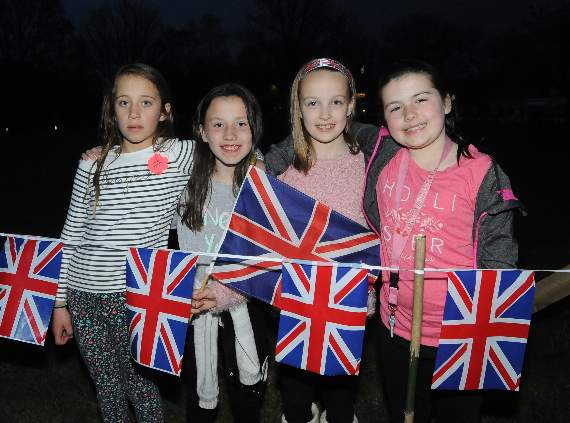 Matilda, Izzy, Daisy and Summer having fun at the Milland celebrations