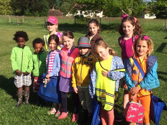 Long Sutton Primary School pupils dressed in bright colours for the ‘Be Bright Be Seen’ day