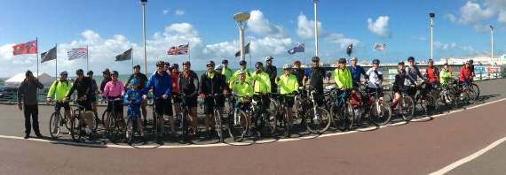 Cyclists saddle up for big build