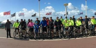 Cyclists saddle up for big build