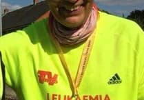 Ton up for brave marathon man