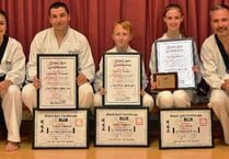 Black belts for Tae Kwon Do trio