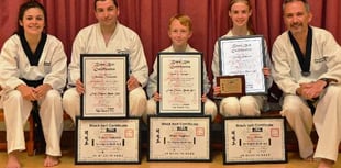 Black belts for Tae Kwon Do trio