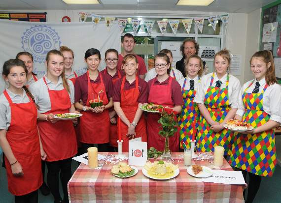 All the competitors with judges Ben Govier (back left) and Francis Gimblett
