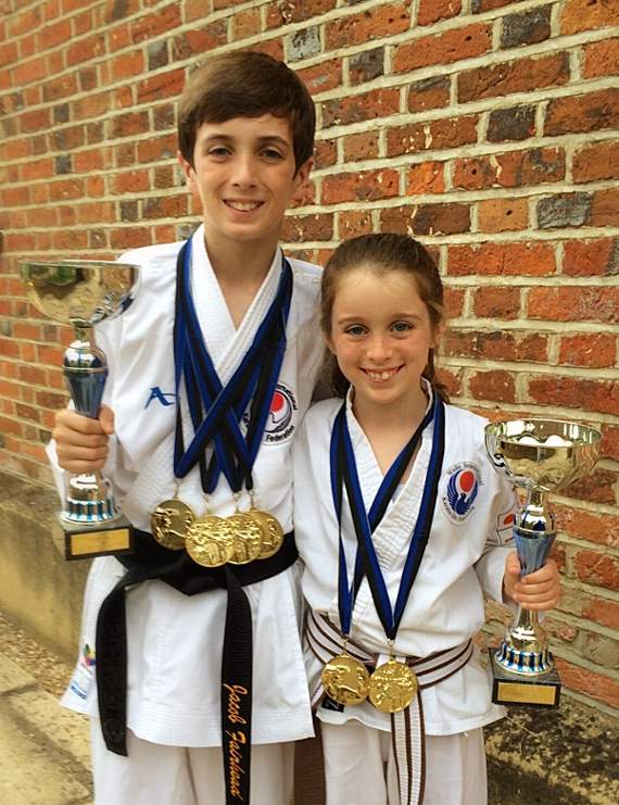 Karate girl follows  in brother’s footsteps
