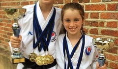 Karate girl follows  in brother’s footsteps