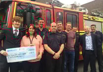 Firefighters have a ball