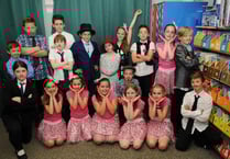 Pupils exit school stage left