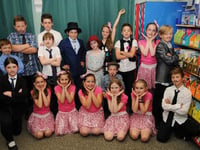 Pupils exit school stage left