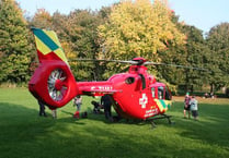 Air ambulance drama at Flood Meadows