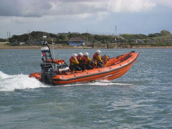 Portsmouth RNLI’s Atlantic 85 lifeboat, Norma T, in action (Picture courtesy of the RNLI)