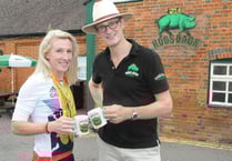 Paralympic star at brewery party