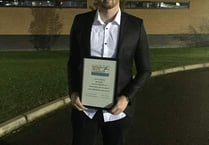 Ben presented with Young Volunteer of the Year award by sports council