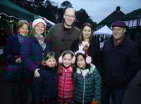 Family day out... Noreen Barfield, Tania and Abigail Adams, with Stephen and John Powell with kids Grace Toni and Charlotte