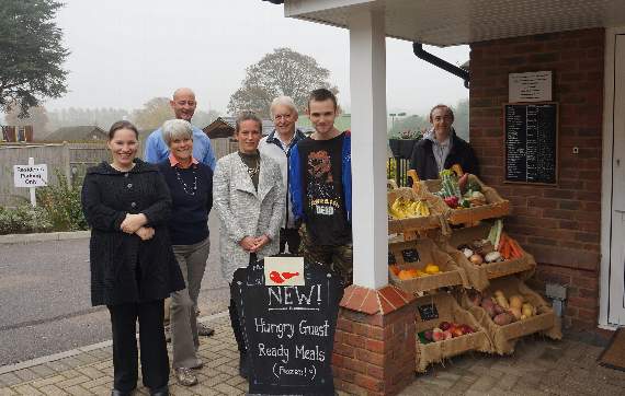 <p>Jill Trout, The Kingsley Centre, events co-ordinator and chairman of the Dockenfield Parish Council, with fellow Kingsley Centre volunteers and staff</p>