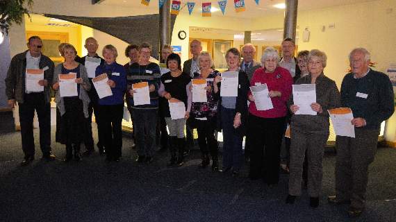 <p>Some of the Alton Community Care long-service award recipients</p>