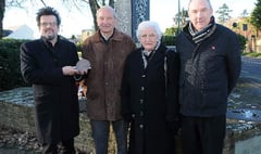 Relatives reunited with World War I plaque