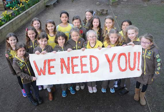 Brownies spell message out loud and clear