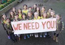 Brownies spell message out loud and clear