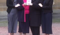 Janet Maines presented with MBE by the Queen